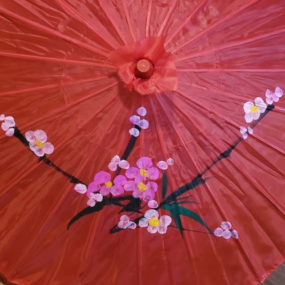 Mini hand painted Parasol - Picture 4 of 7